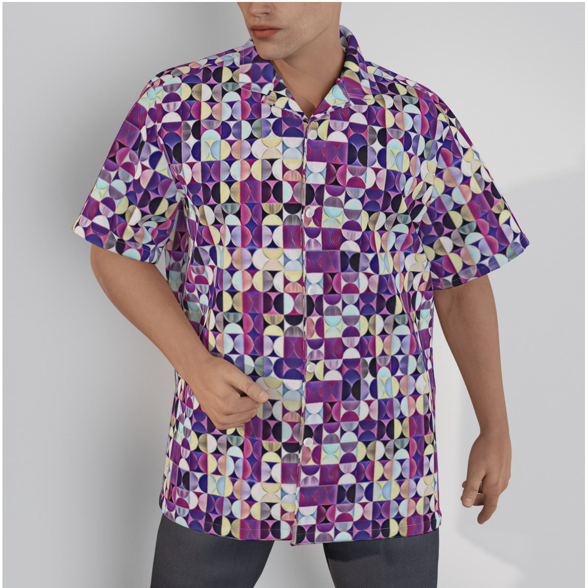 Vacation Purple Men's Hawaiian Shirt