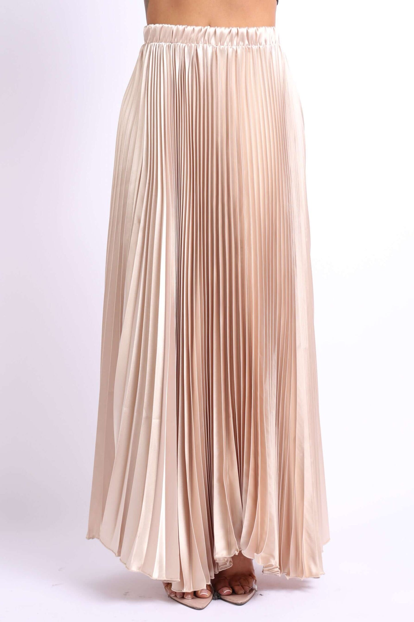 Elastic Long Skirt for Women front