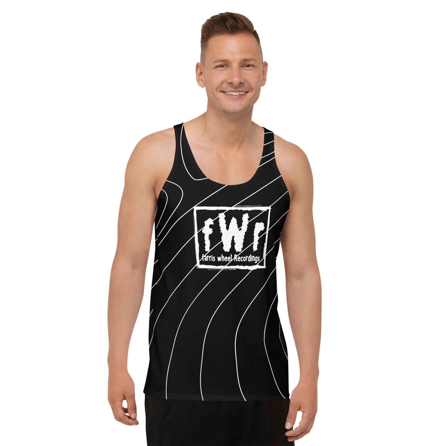 Farris Wheel fWr Black Men's Tank Top