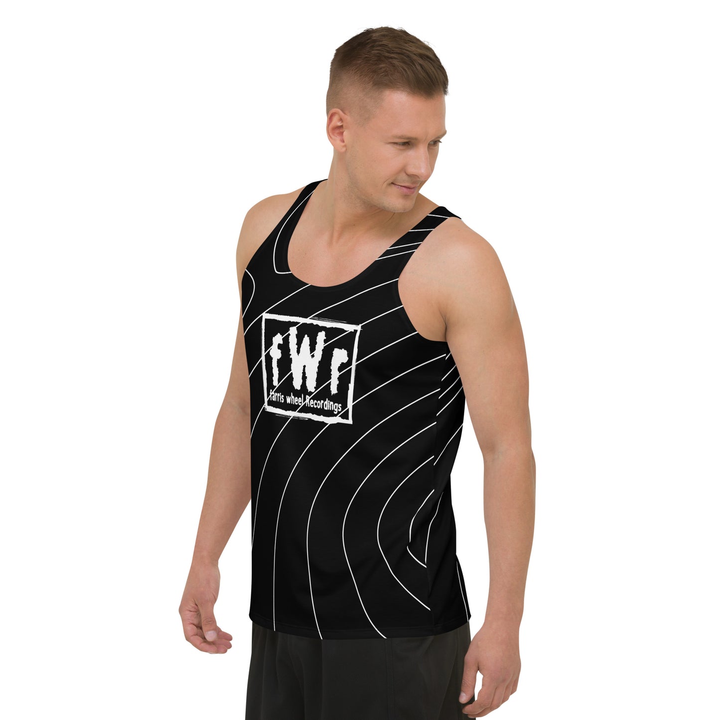 Farris Wheel fWr Black Men's Tank Top