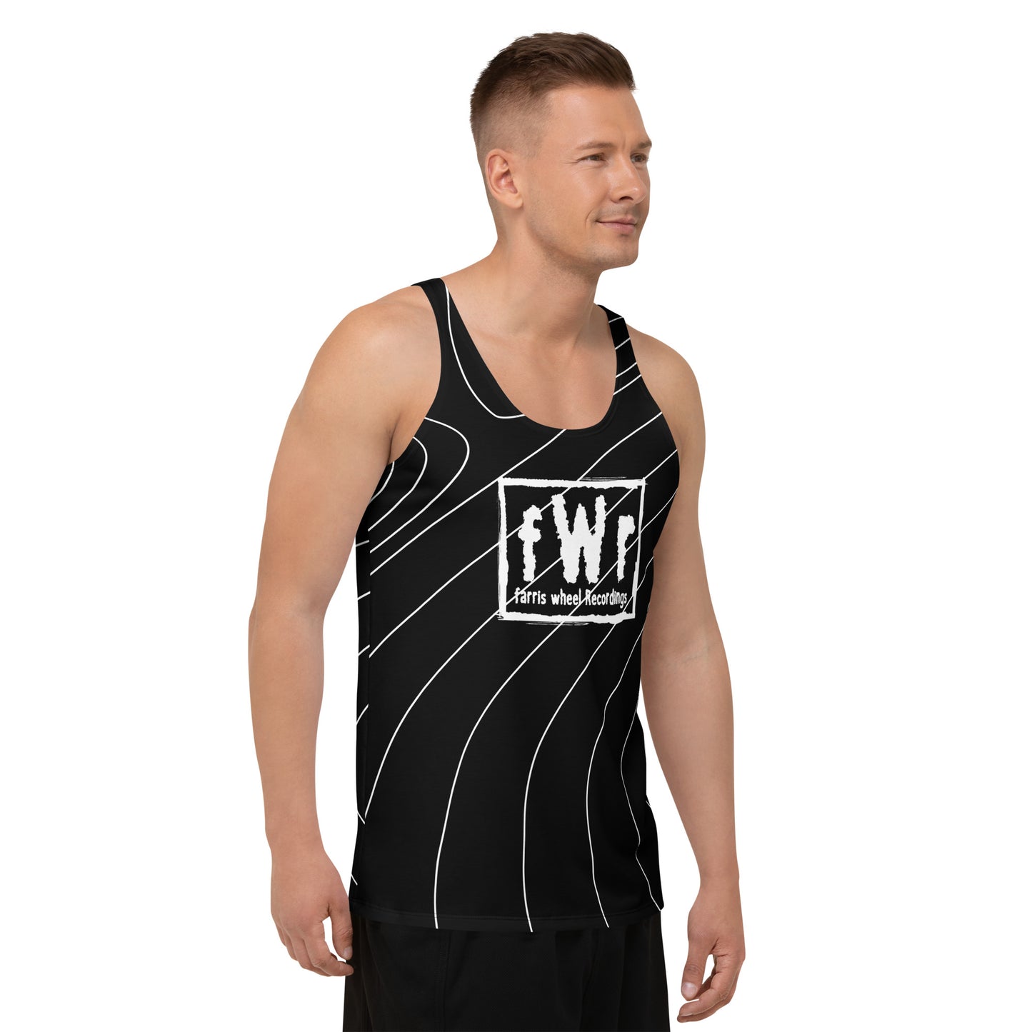 Farris Wheel fWr Black Men's Tank Top