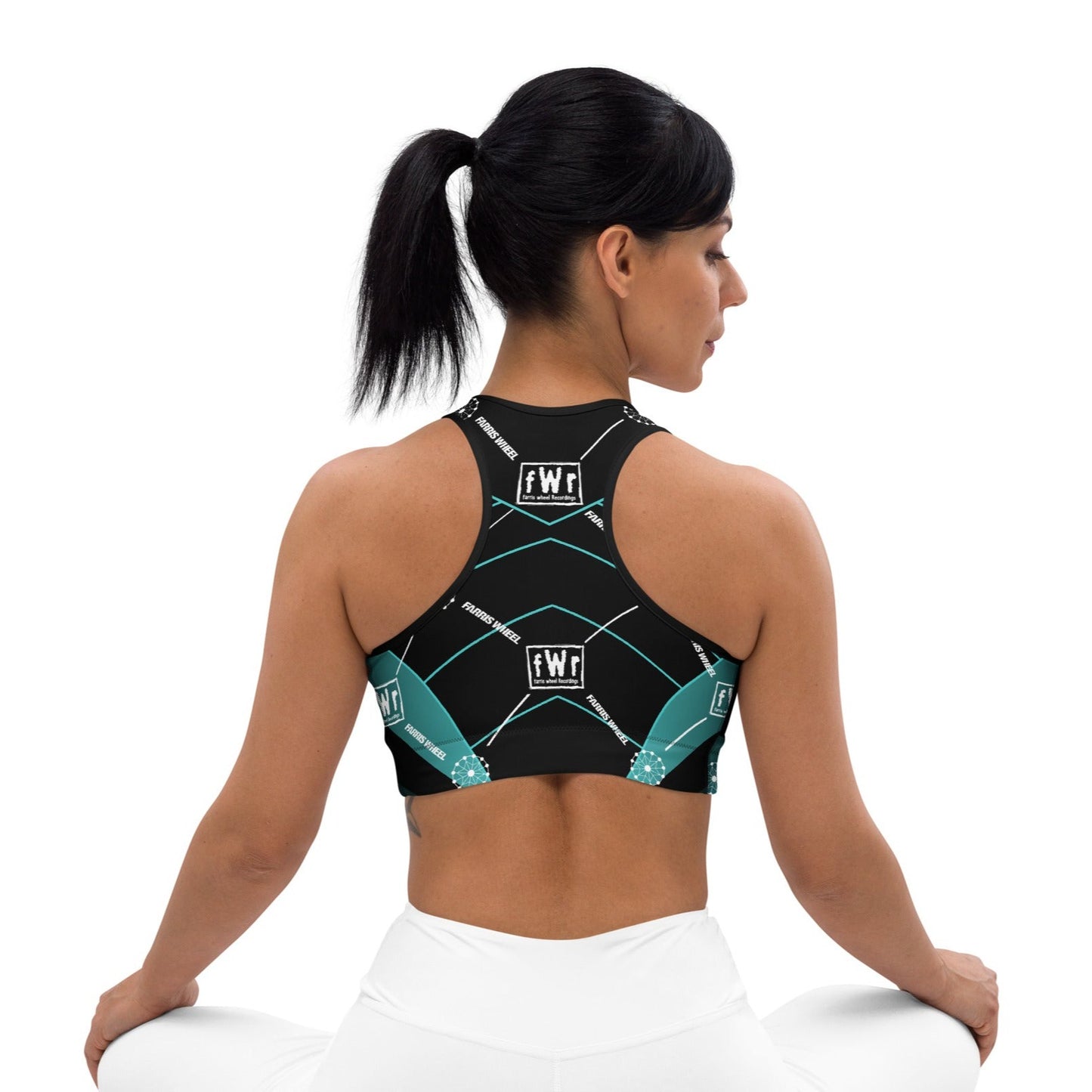 Farris Wheel fWr Flex Green Padded Sports Bra