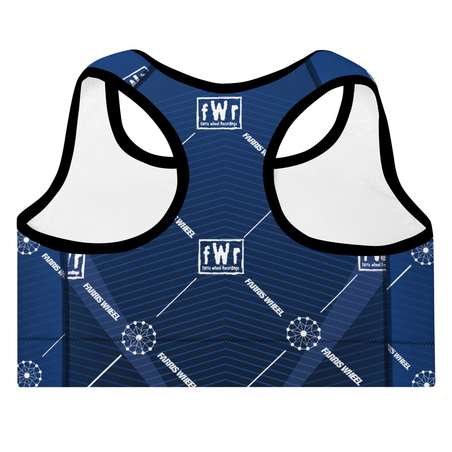 Farris Wheel fWr Flex Blue Padded Sports Bra