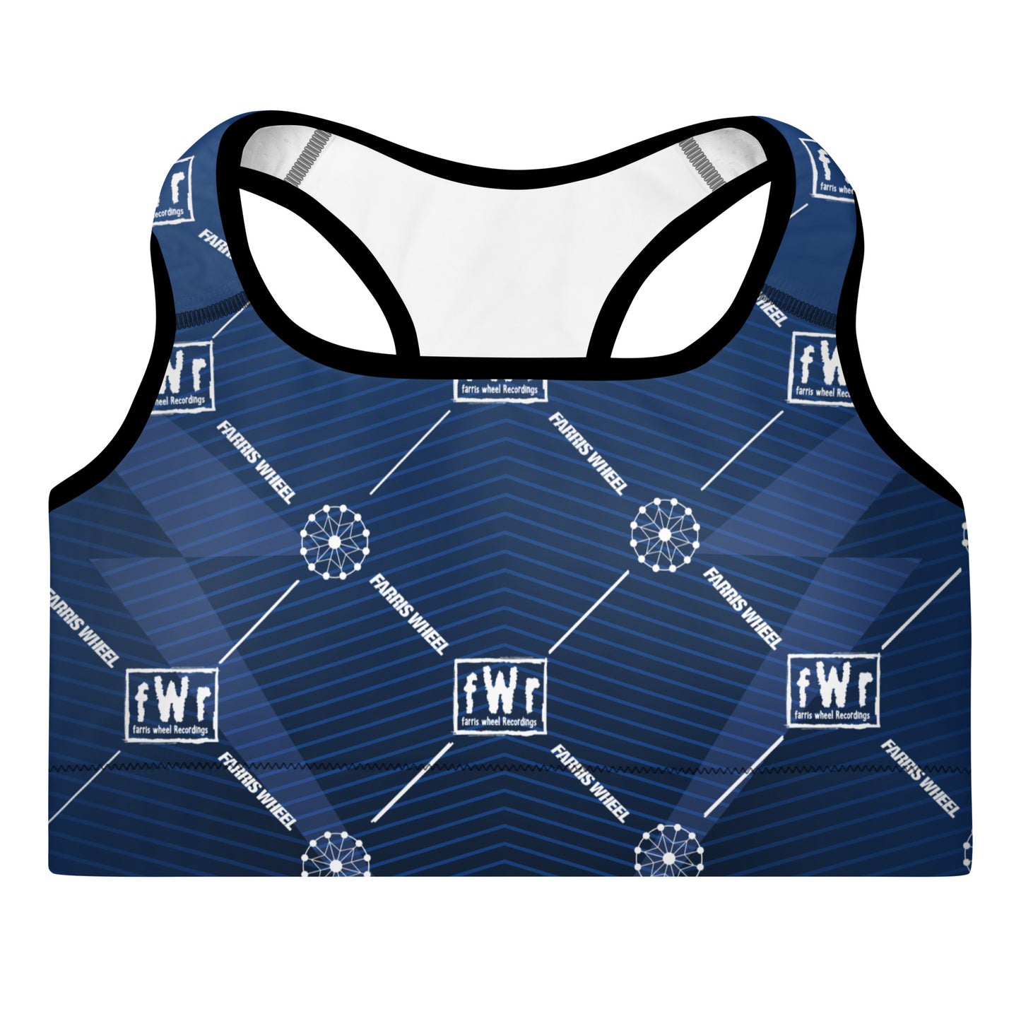 Farris Wheel fWr Flex Blue Padded Sports Bra