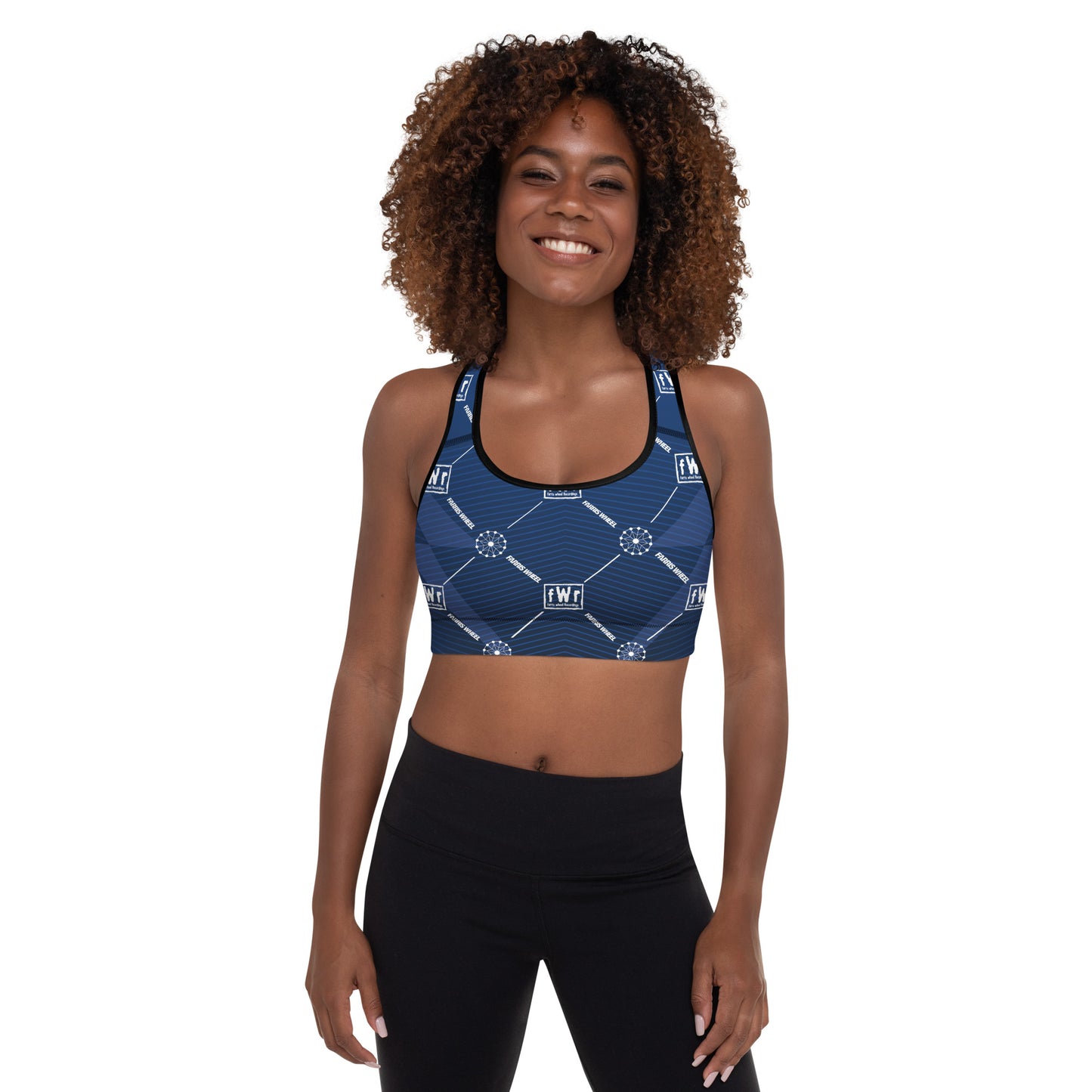 Farris Wheel fWr Flex Blue Padded Sports Bra