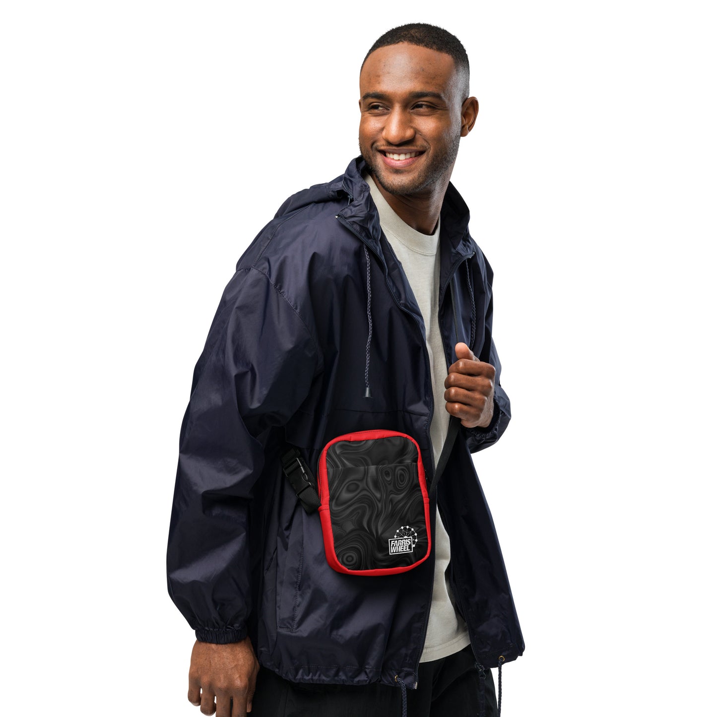 Farris Wheel Street Wear Crossbody Bag (Red)
