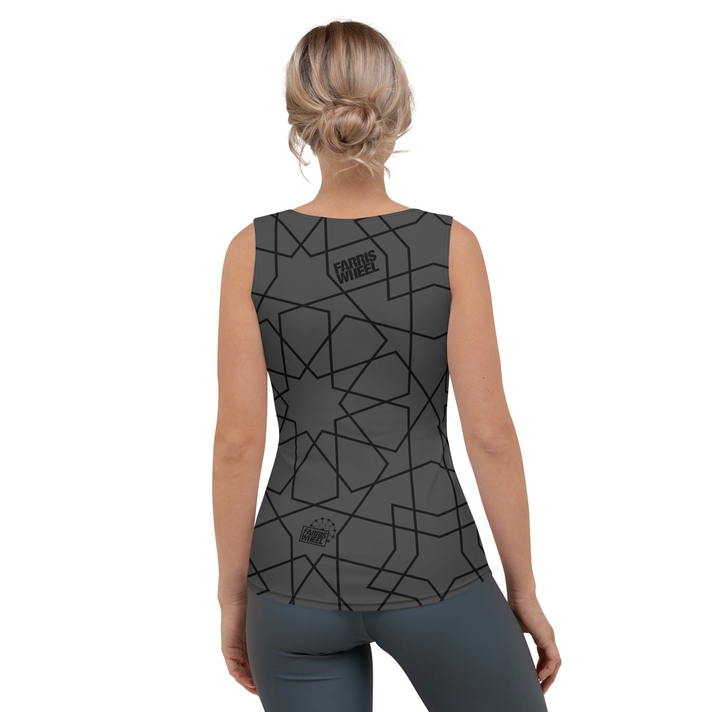 Farris Wheel Womens Grey Star Tank Top