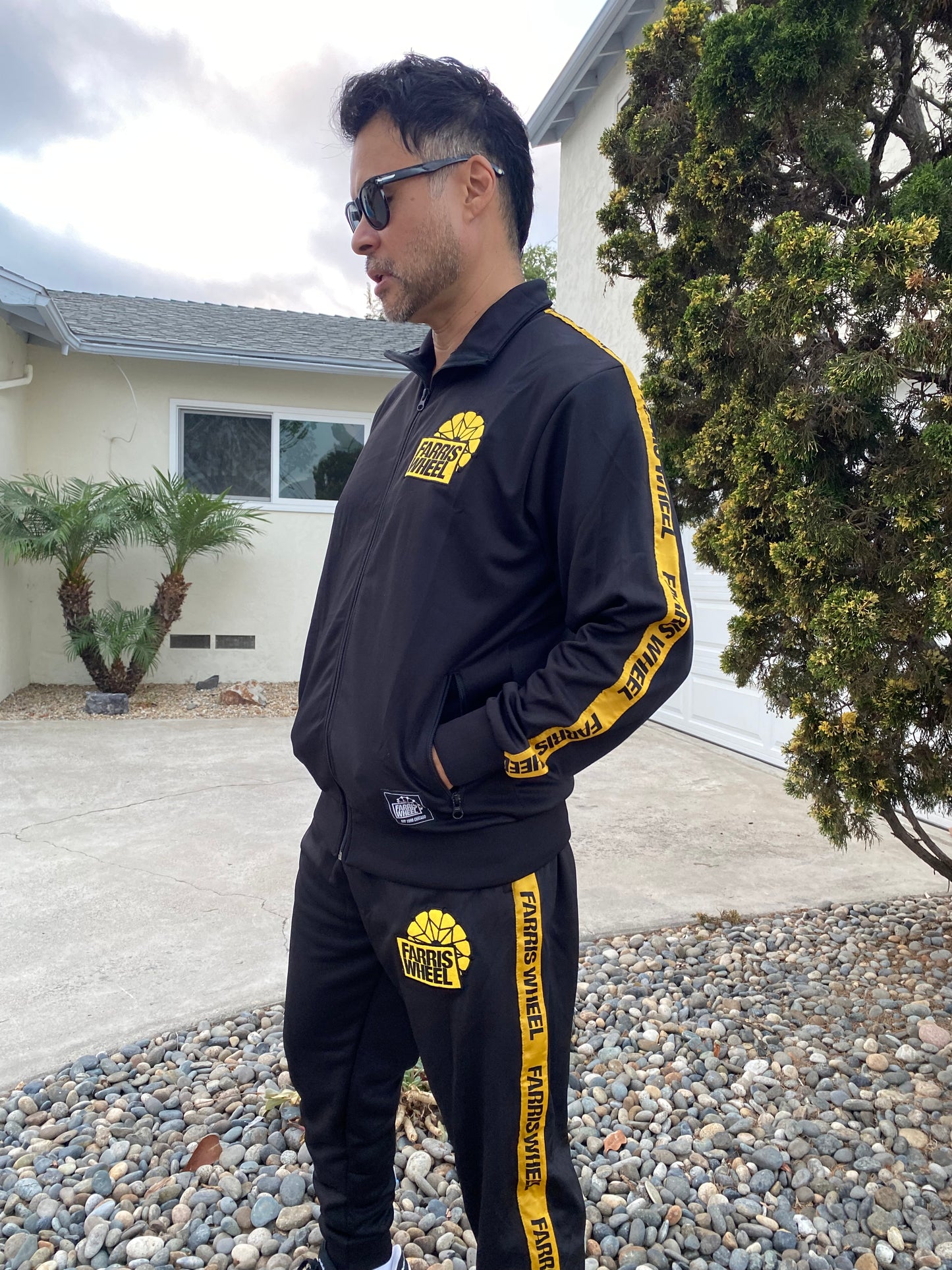 Farris Wheel Streetwear Unisex Black Tracksuit