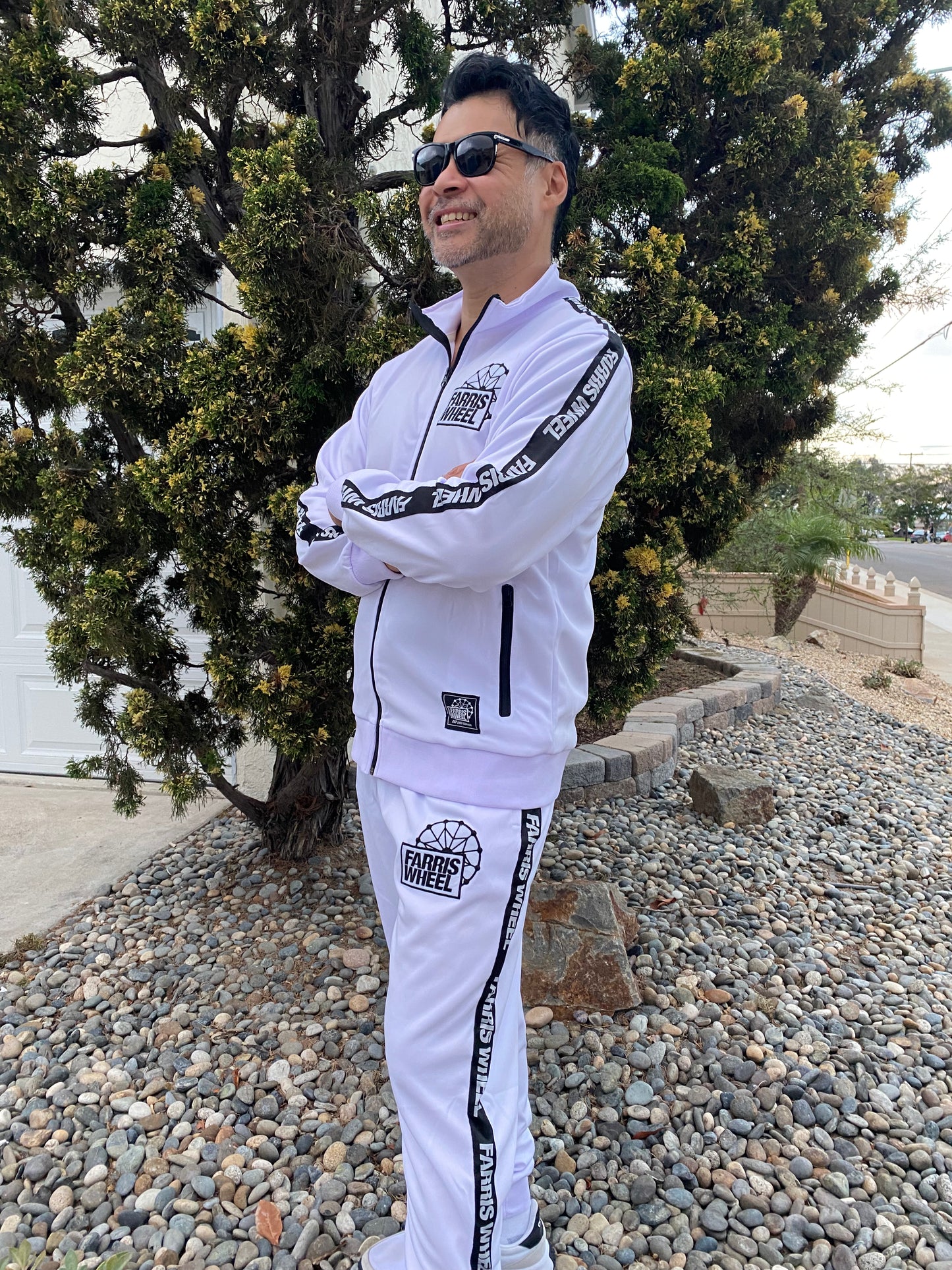 Farris Wheel Streetwear Unisex White Tracksuit - BeExtra! Apparel & More