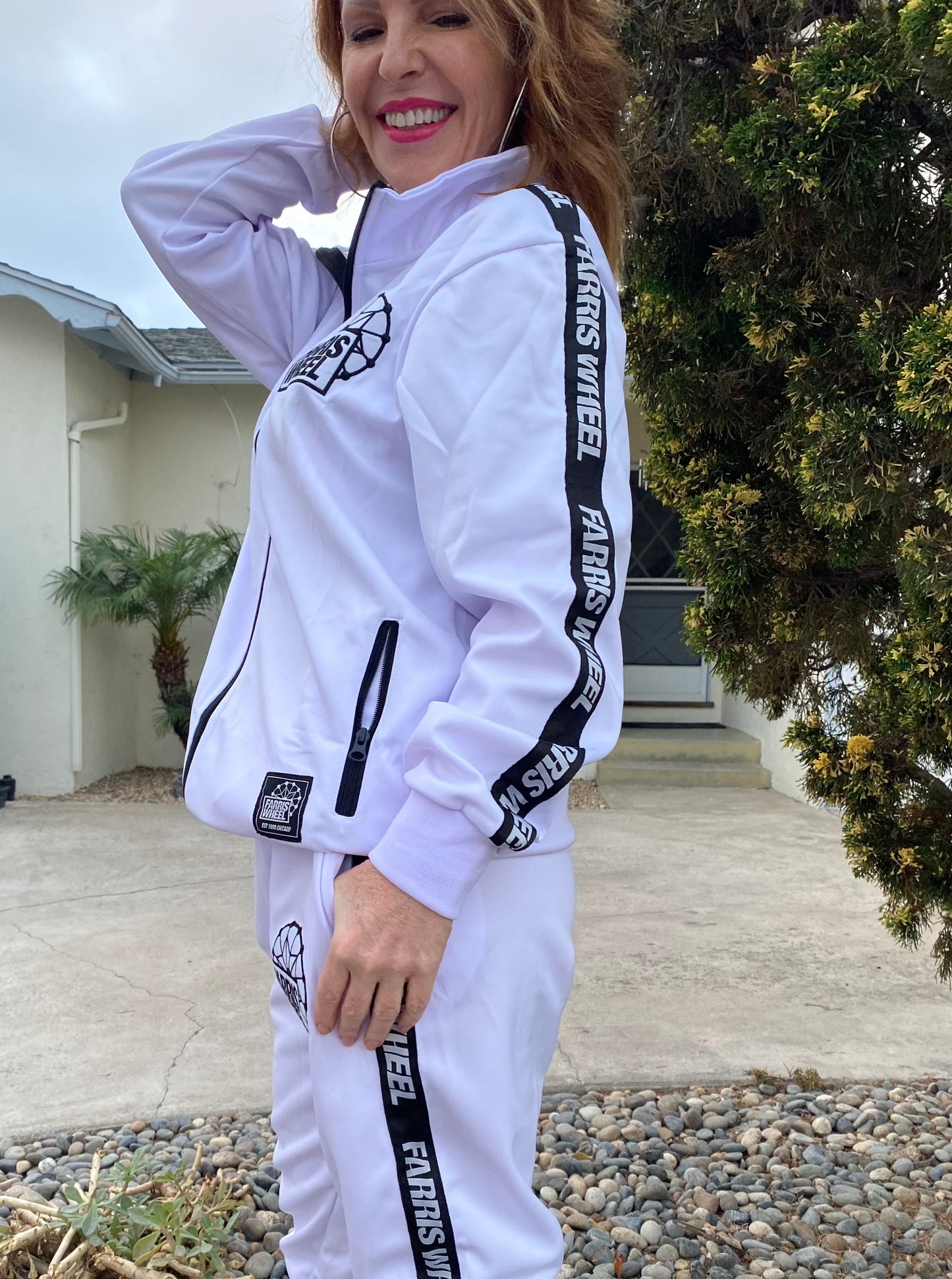 Farris Wheel Streetwear Unisex White Tracksuit - BeExtra! Apparel & More