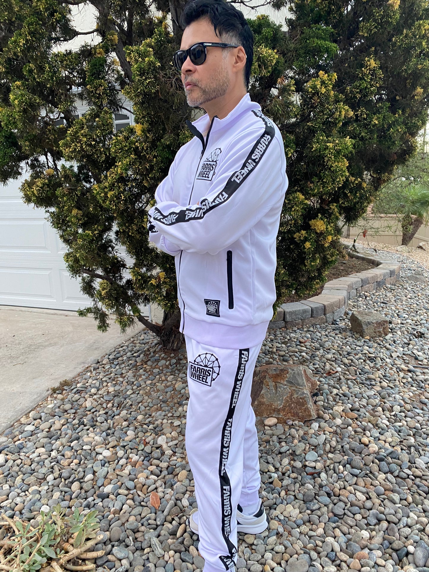 Farris Wheel Streetwear Unisex White Tracksuit - BeExtra! Apparel & More