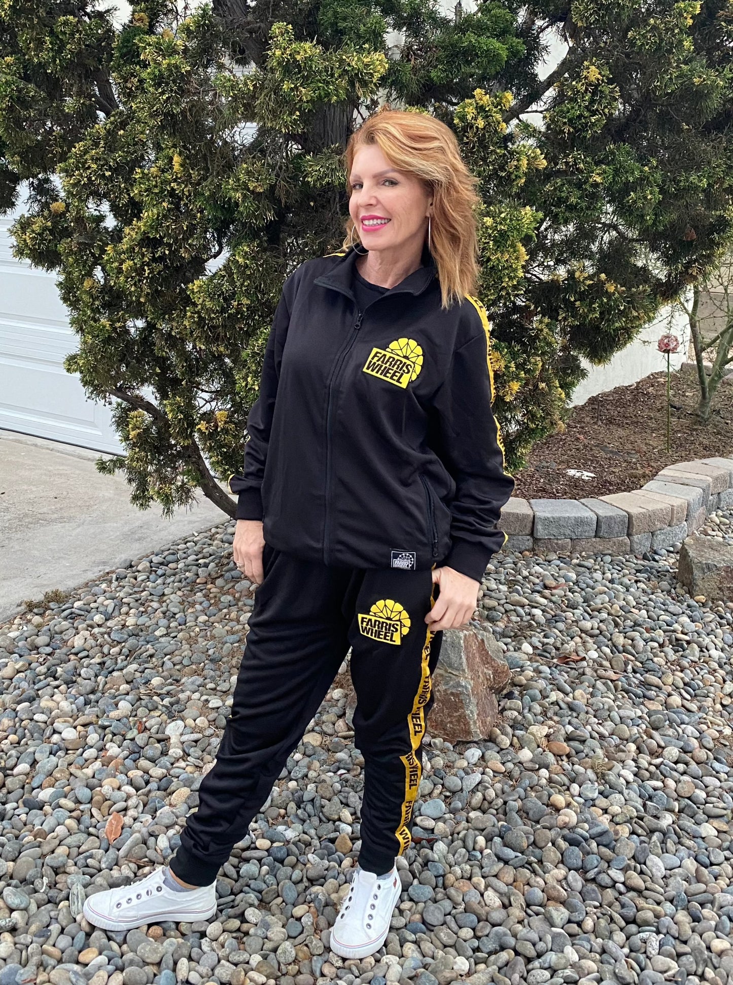 Farris Wheel Streetwear Unisex Black Tracksuit