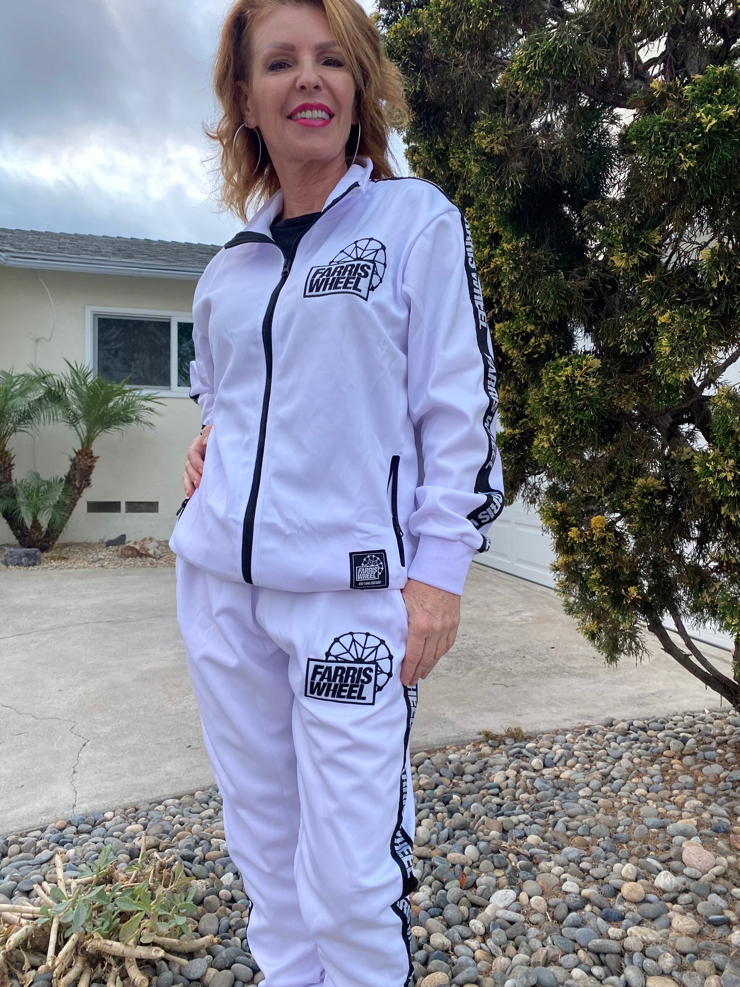 Farris Wheel Streetwear Unisex White Tracksuit - BeExtra! Apparel & More