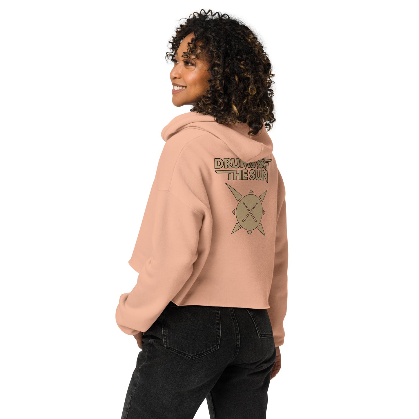Drums of the Sun Soft Crop Hoodie
