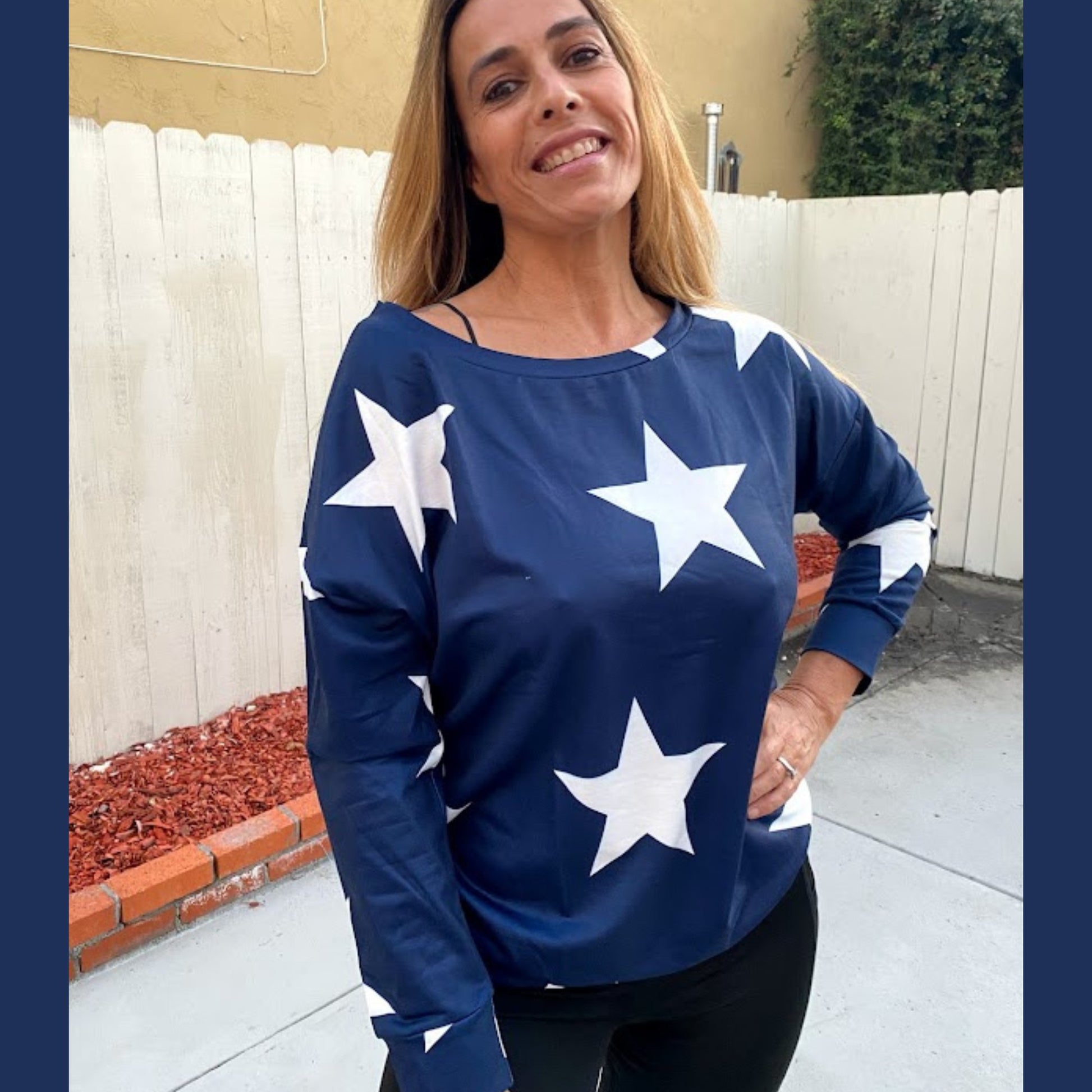 American Star Off Shoulder Sweater - BeExtra! Apparel & More