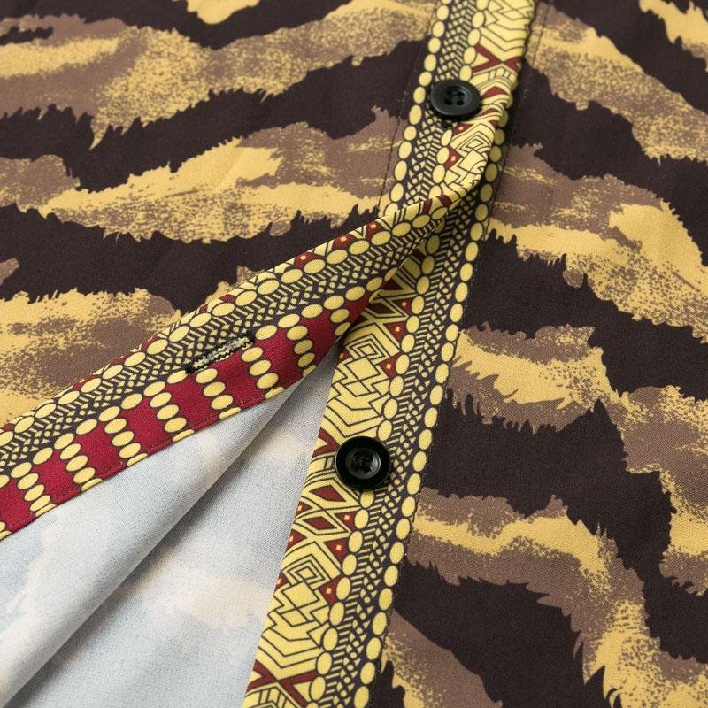 Animal Print Button Up Women's Long Sleeve Dress - BeExtra! Apparel & More