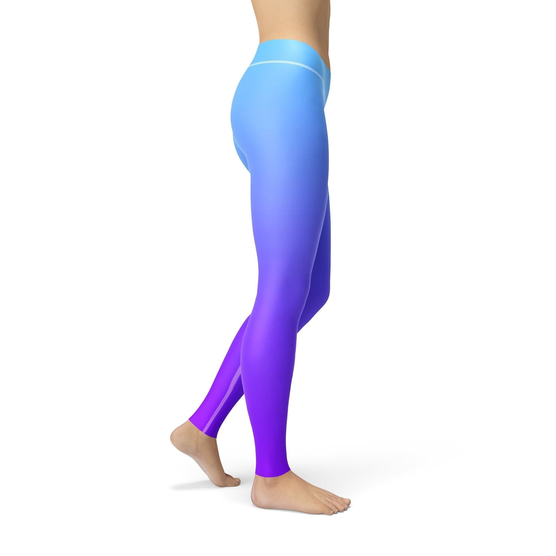 Avery Blue Purple Ombre Leggings For Women - BeExtra! Apparel & More