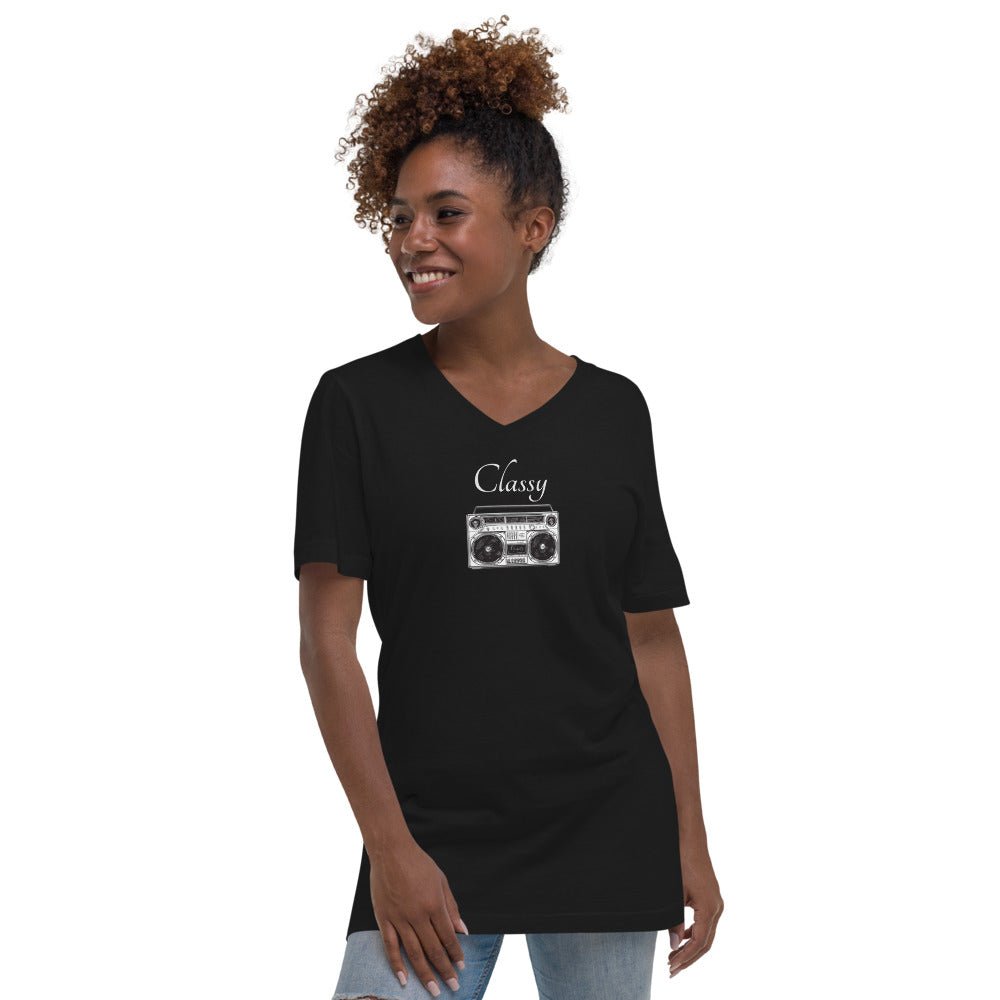 Be Extra! Classy Short Sleeve V-Neck T-Shirt - BeExtra! Apparel & More