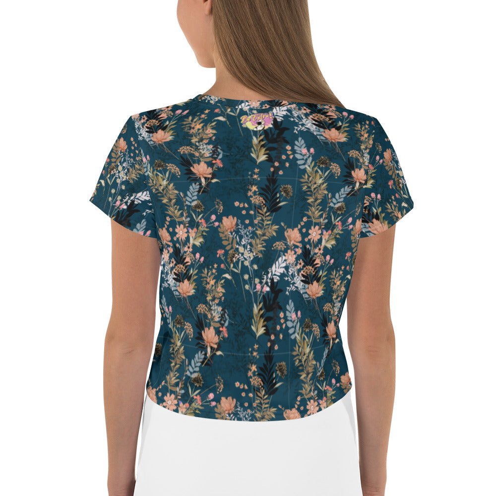 Be Extra! Floral Print Women's Crop Tee - BeExtra! Apparel & More