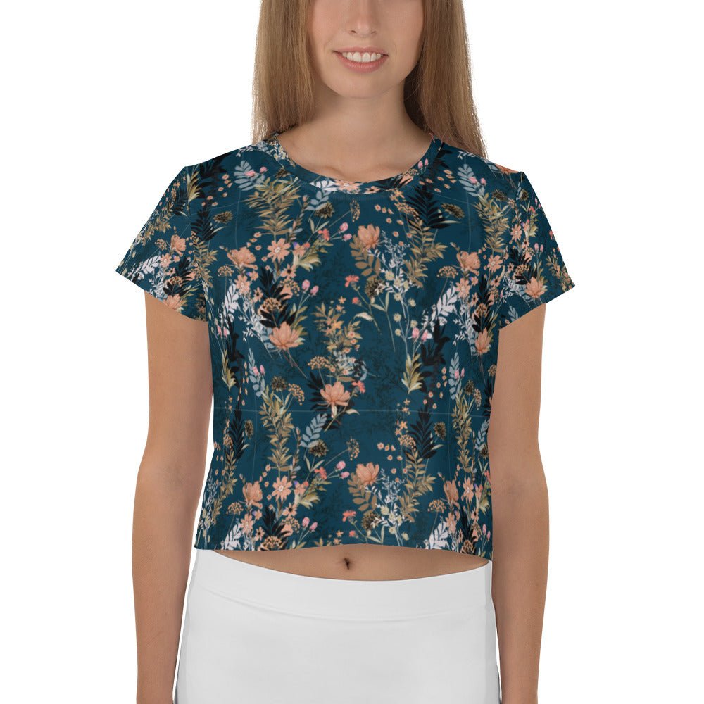 Be Extra! Floral Print Women's Crop Tee - BeExtra! Apparel & More