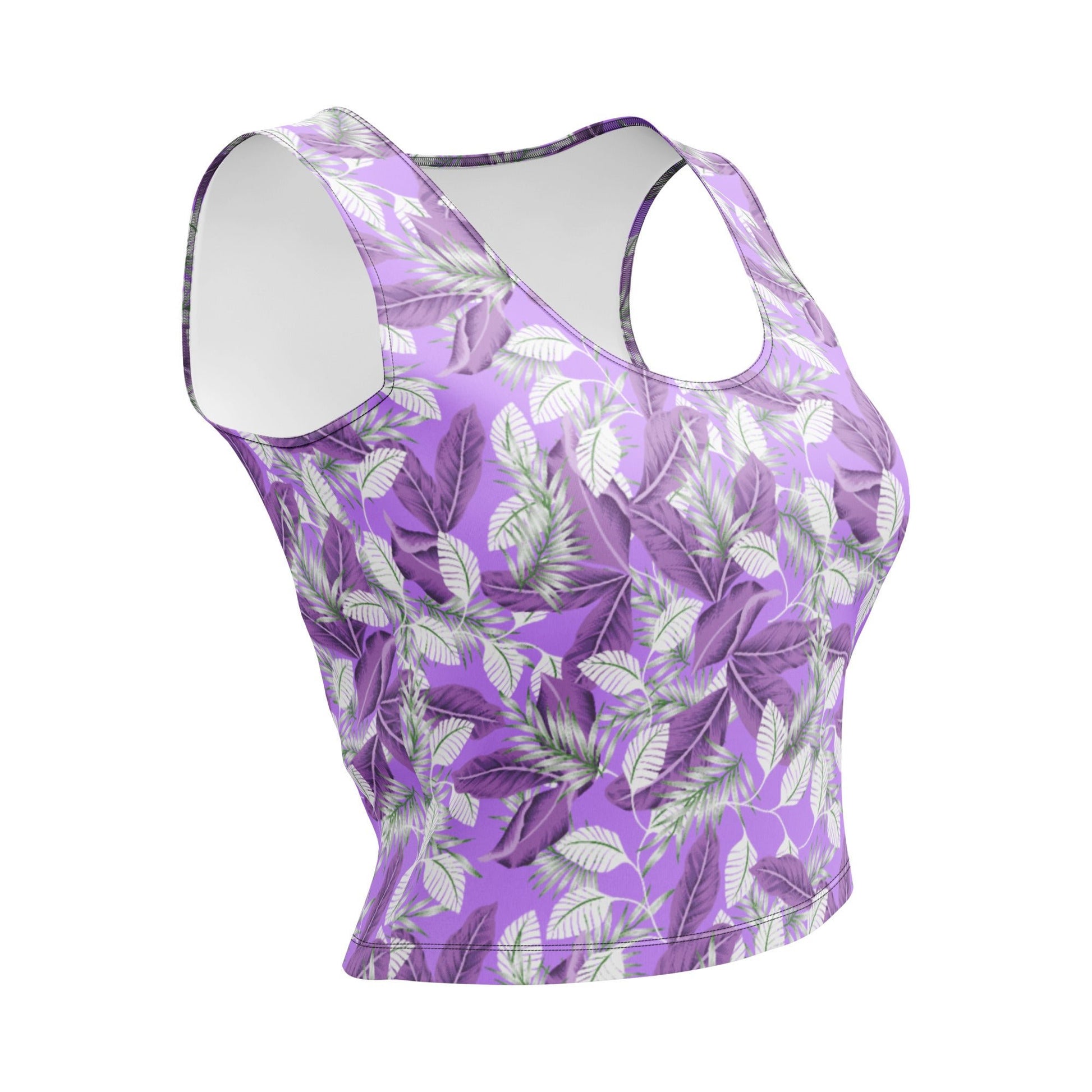 Be Extra! Floral Purple Crop Top - BeExtra! Apparel & More