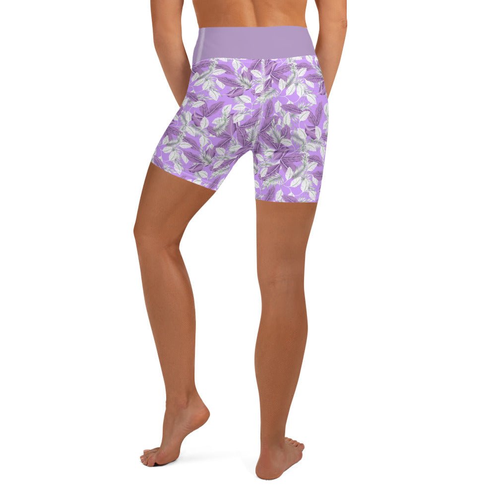 Be Extra! Floral Purple Yoga Shorts - BeExtra! Apparel & More