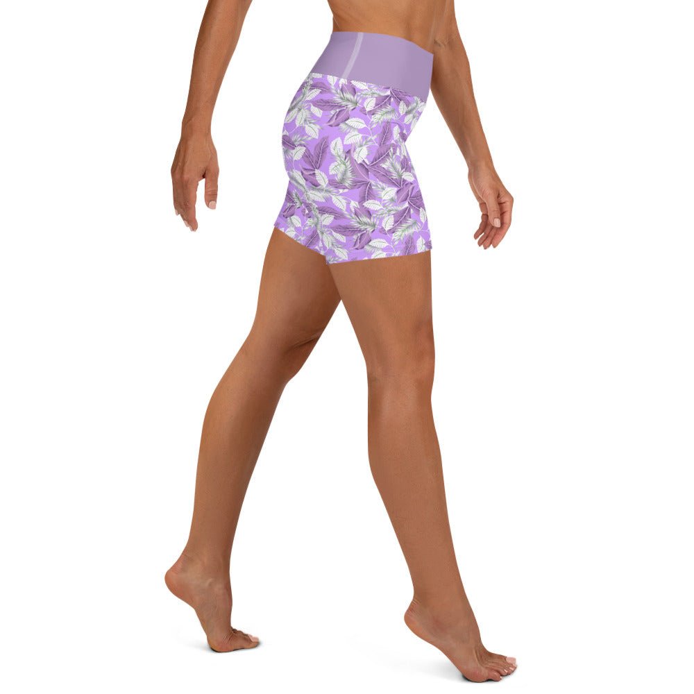 Be Extra! Floral Purple Yoga Shorts - BeExtra! Apparel & More