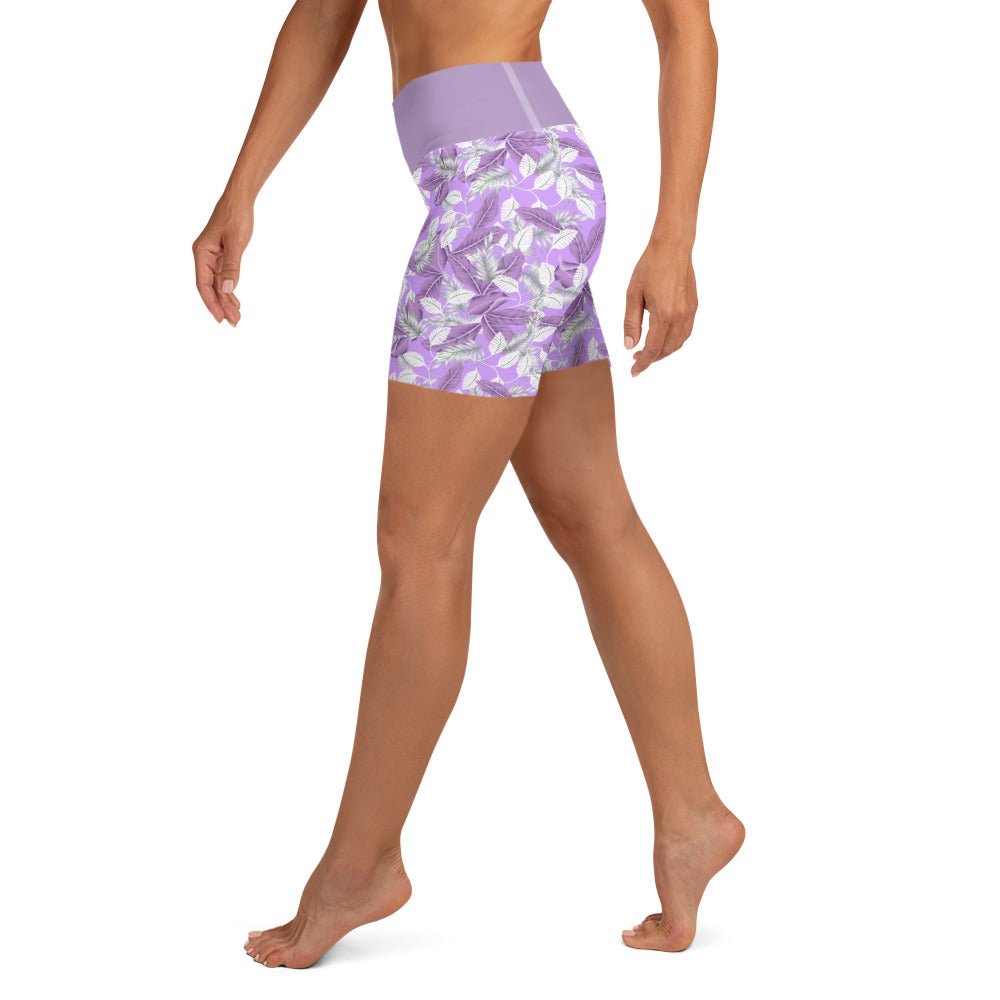 Be Extra! Floral Purple Yoga Shorts - BeExtra! Apparel & More