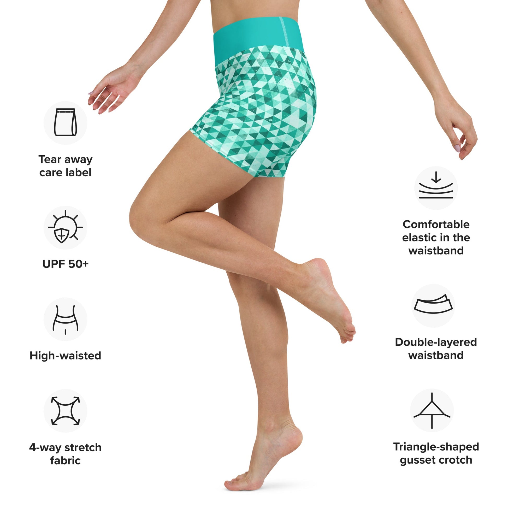 Be Extra! Green Angie Yoga Shorts - BeExtra! Apparel & More