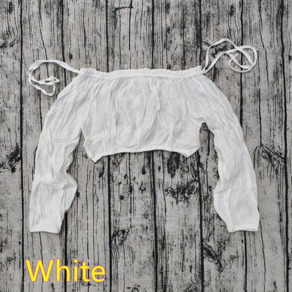 Be Extra! Off Shoulder Boho Crop Top with Lantern Sleeves - BeExtra! Apparel & More