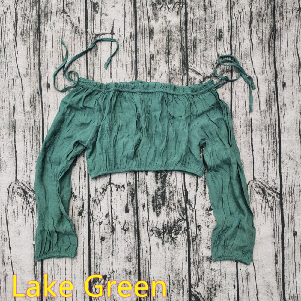 Be Extra! Off Shoulder Boho Crop Top with Lantern Sleeves - BeExtra! Apparel & More