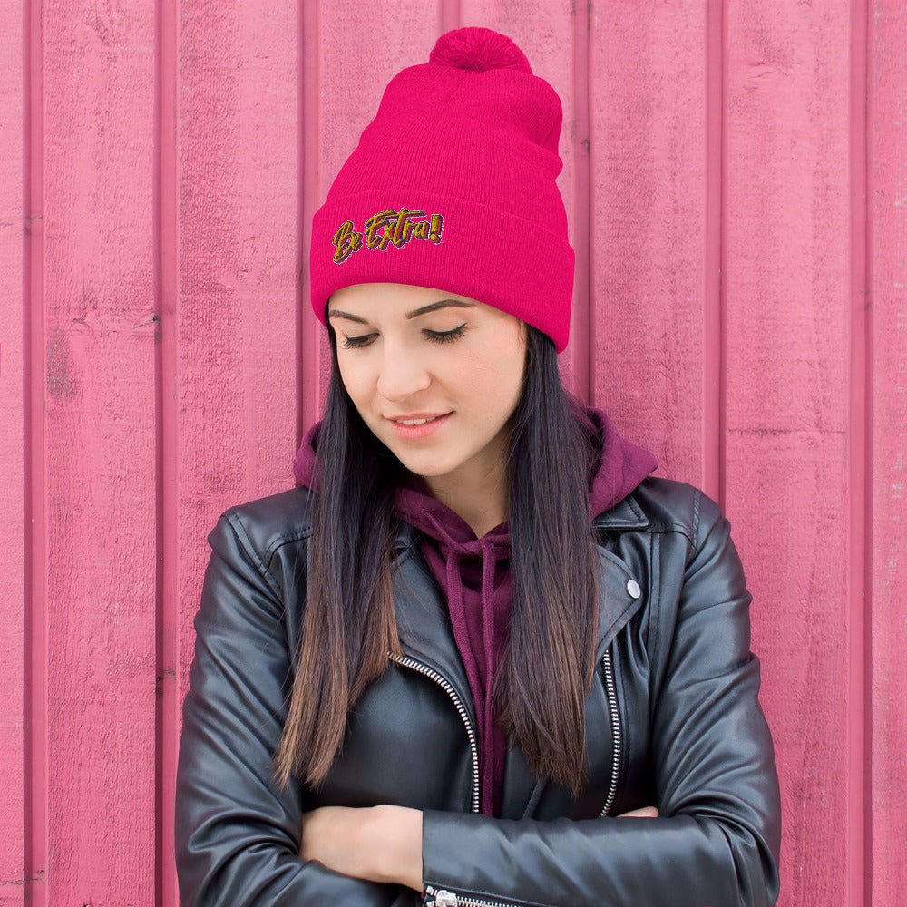 Be Extra Pom-Pom Beanie - BeExtra! Apparel & More