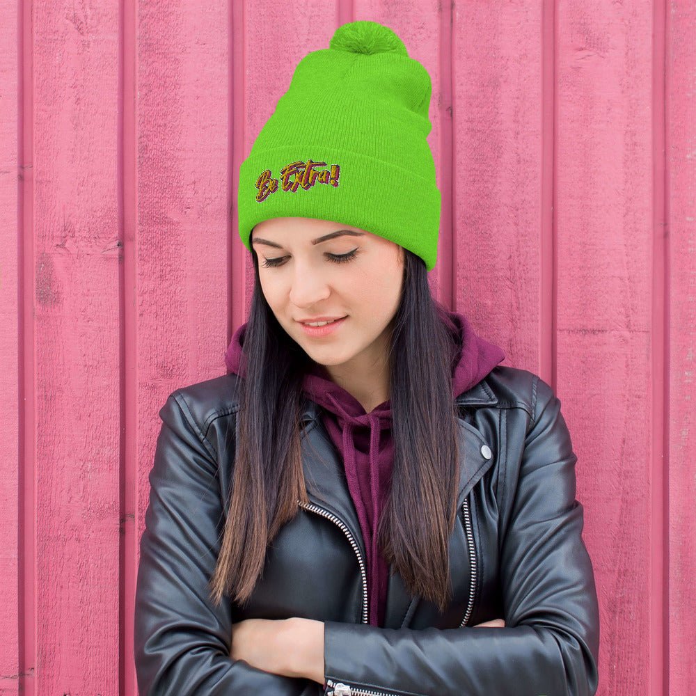 Be Extra Pom-Pom Beanie - BeExtra! Apparel & More