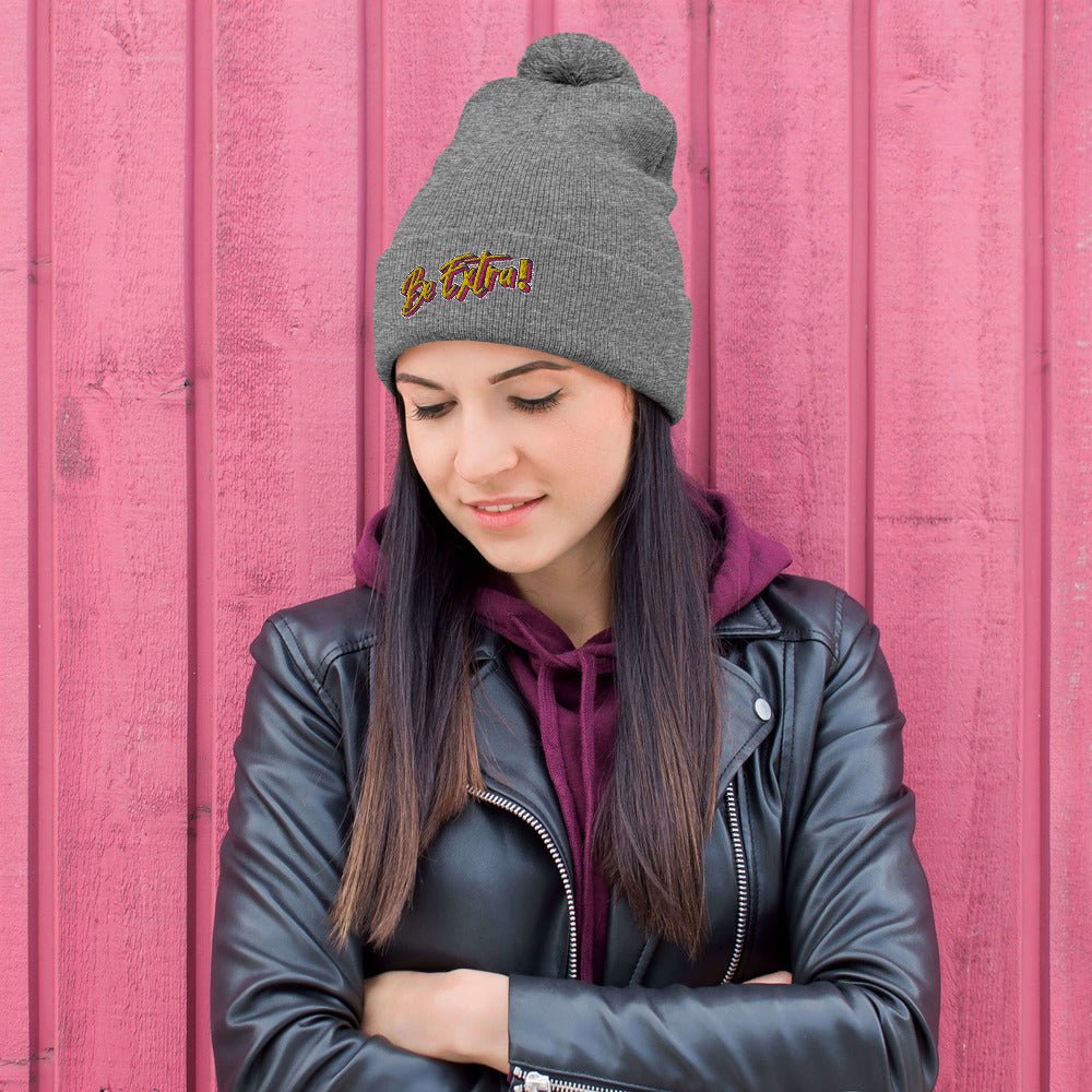 Be Extra Pom-Pom Beanie - BeExtra! Apparel & More