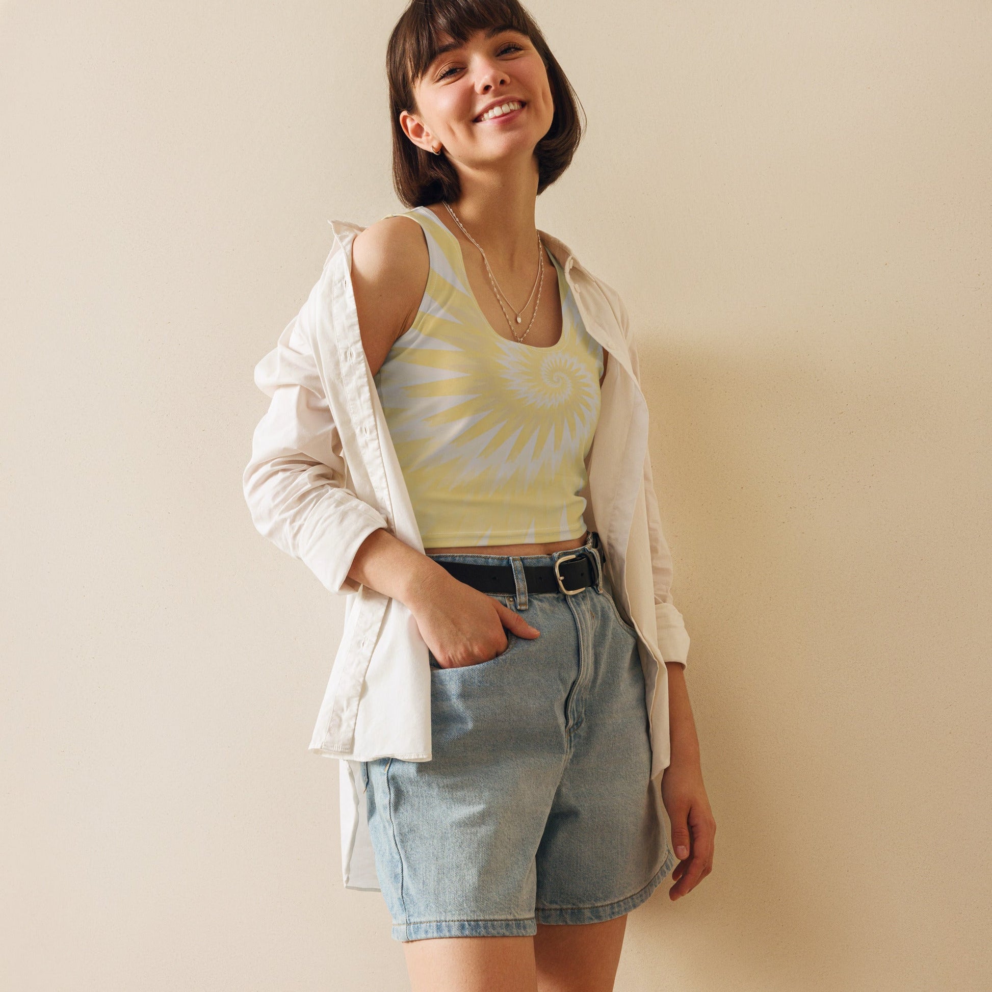 Be Extra! Silky Sun Tie-Dye Crop Top - BeExtra! Apparel & More