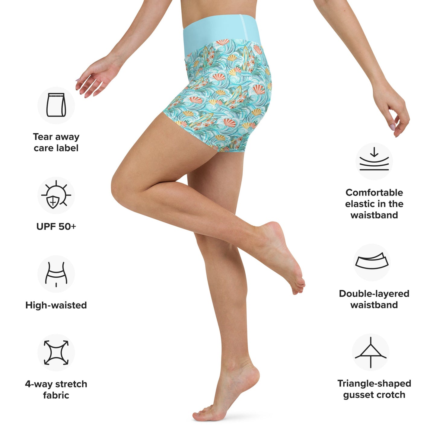 Be Extra! Summer Vibes Yoga Shorts - BeExtra! Apparel & More