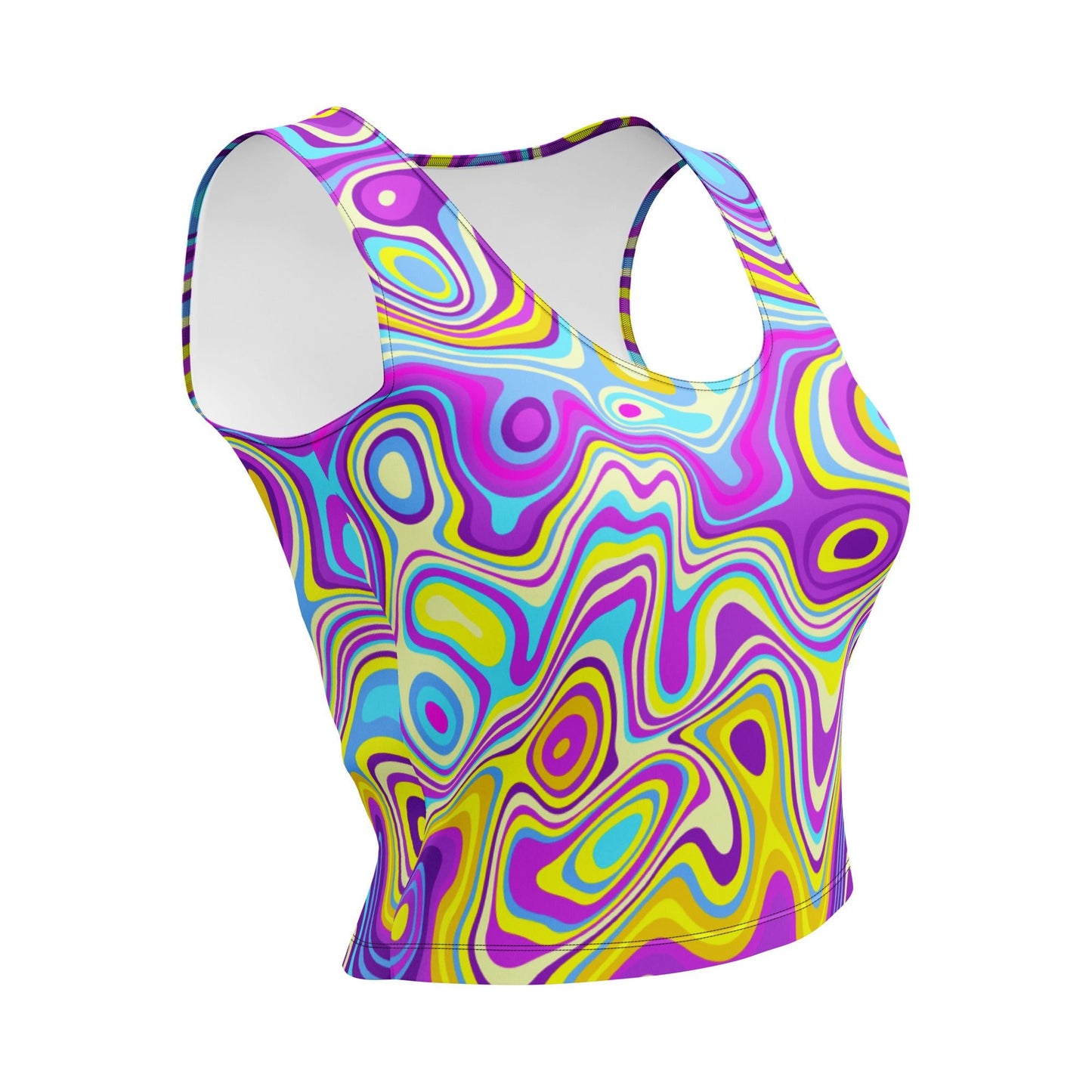 Be Extra! Trippy Glide Crop Top - BeExtra! Apparel & More