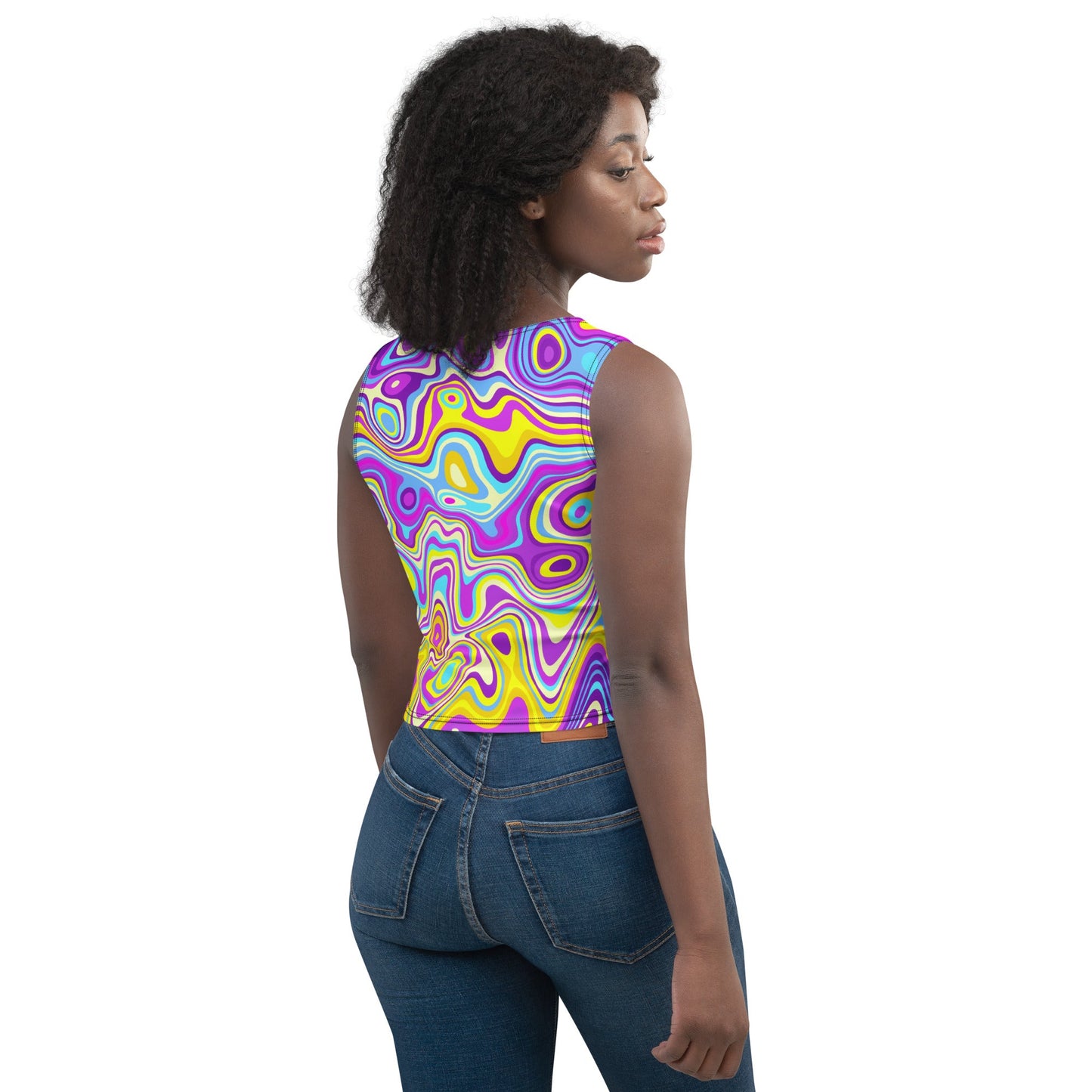 Be Extra! Trippy Glide Crop Top - BeExtra! Apparel & More