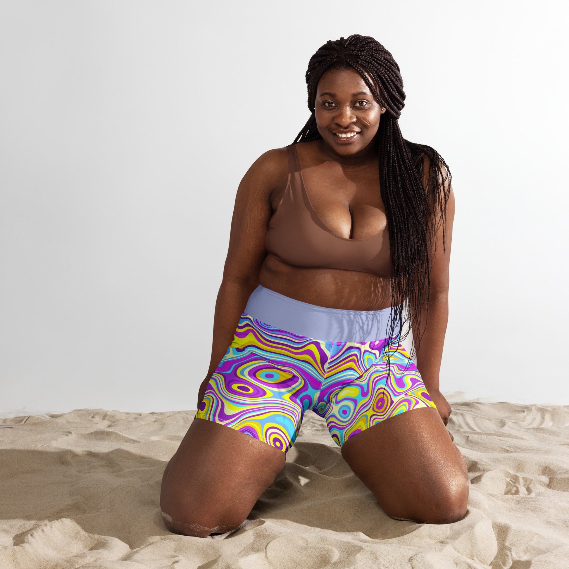 Be Extra! Trippy Glide Yoga Shorts - BeExtra! Apparel & More