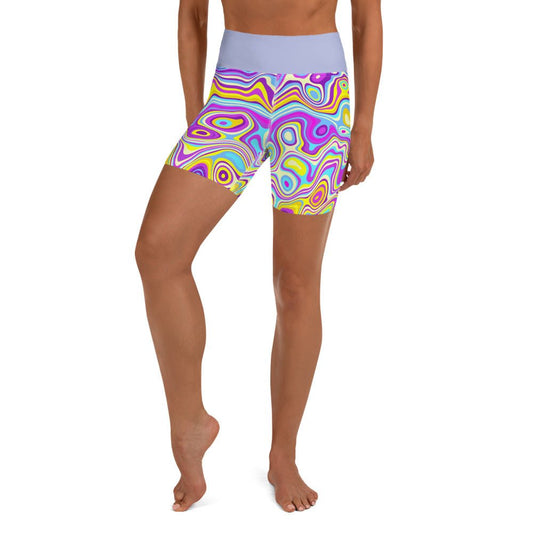 Be Extra! Trippy Glide Yoga Shorts - BeExtra! Apparel & More