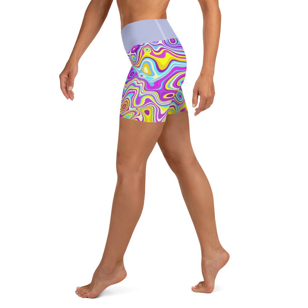 Be Extra! Trippy Glide Yoga Shorts - BeExtra! Apparel & More