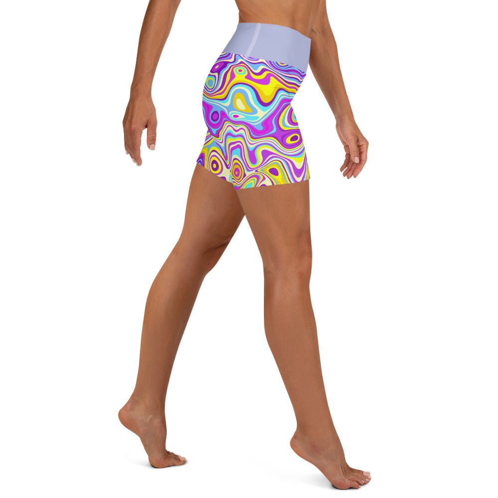 Be Extra! Trippy Glide Yoga Shorts - BeExtra! Apparel & More