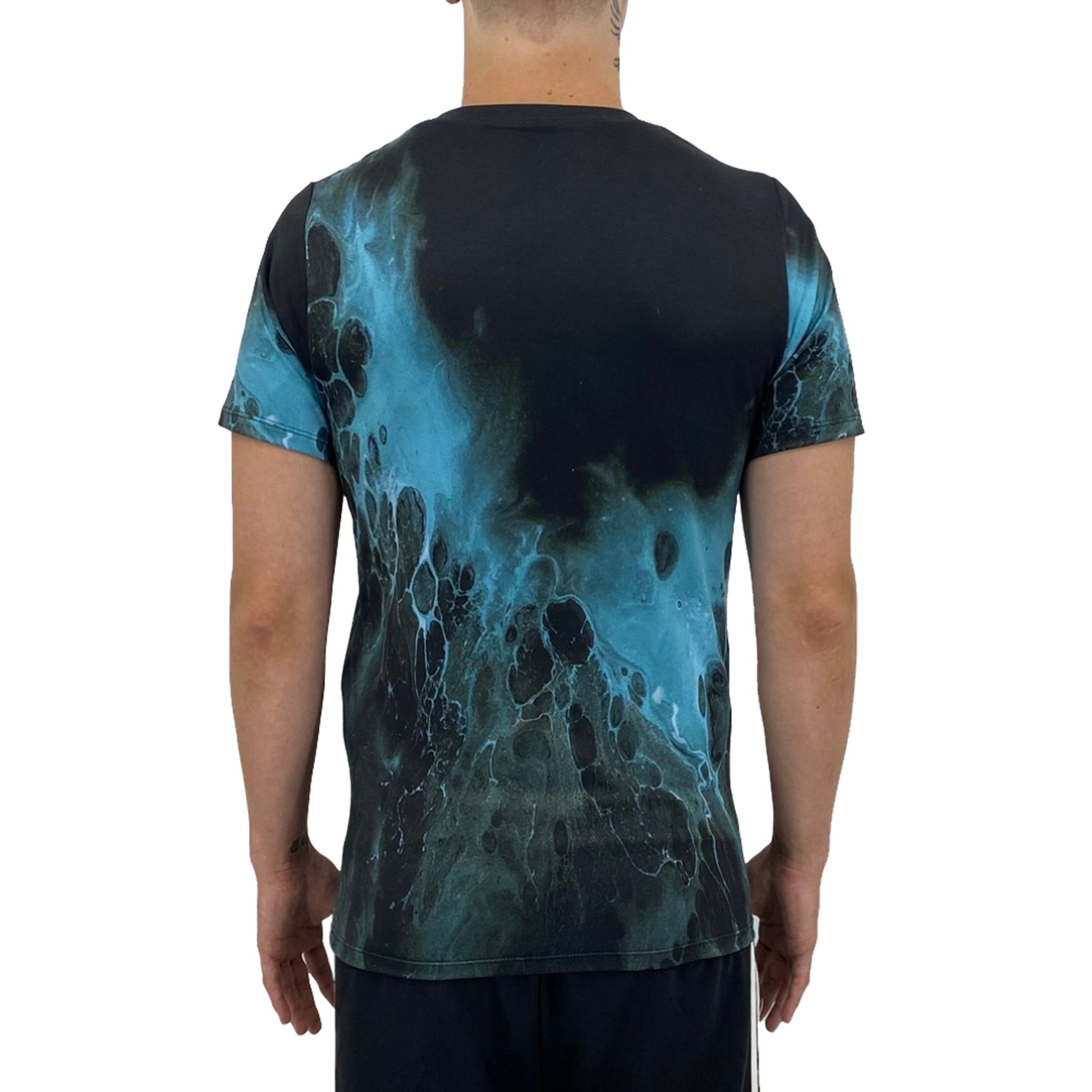 Black Blue Splash Men's T-shirt - BeExtra! Apparel & More