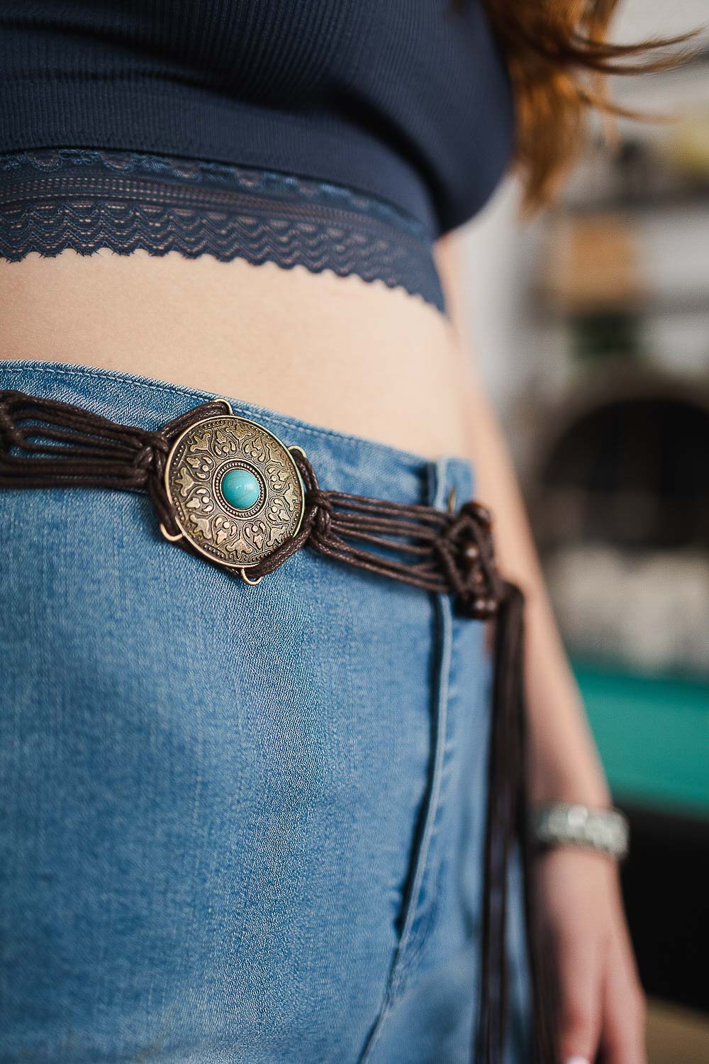 Boho Medallion Macrame Belt - BeExtra! Apparel & More