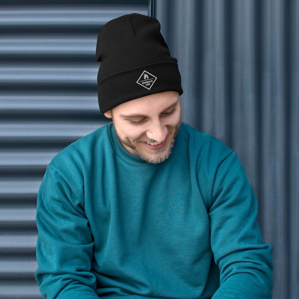 Brooklyn Fire Embroidered Beanie - BeExtra! Apparel & More