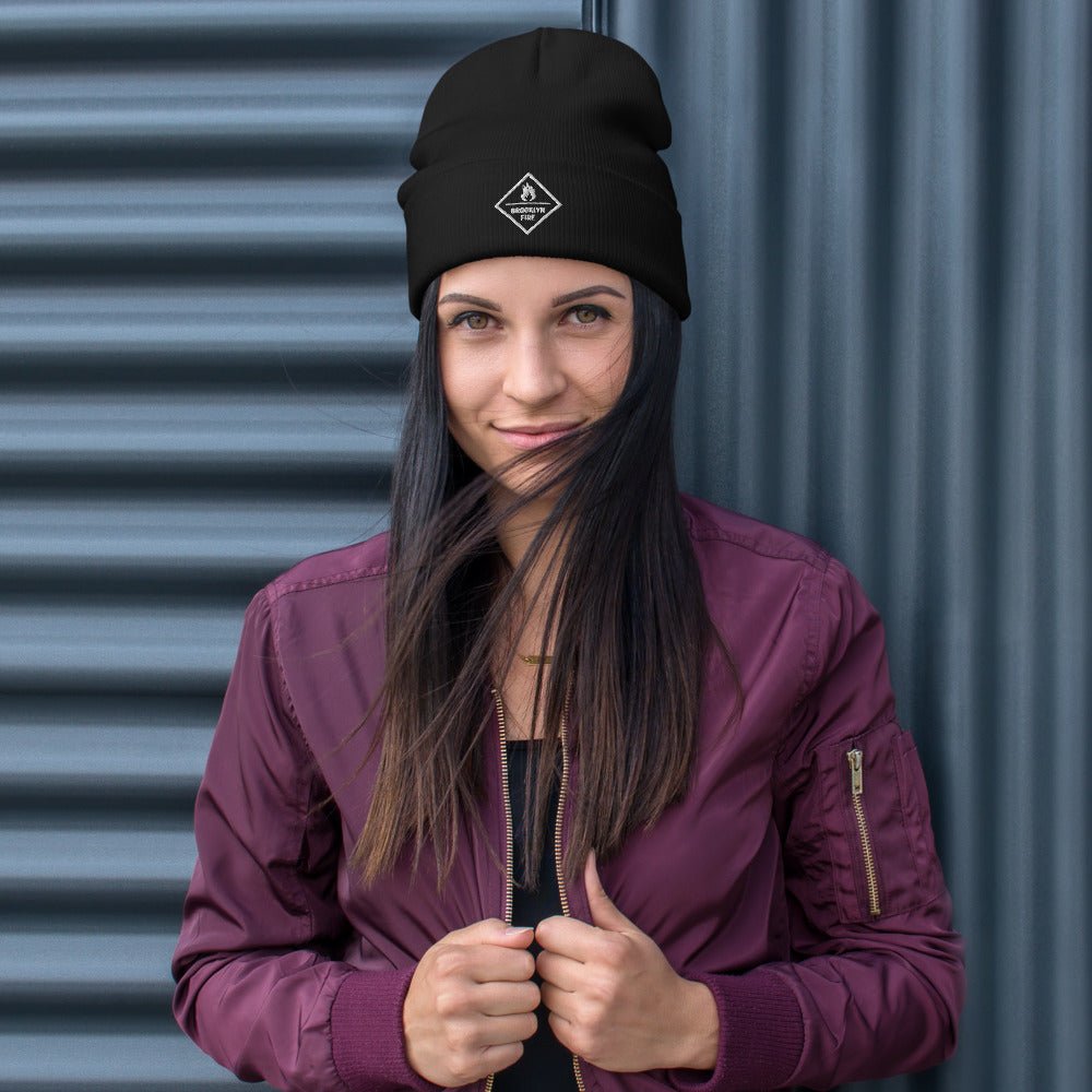 Brooklyn Fire Embroidered Beanie - BeExtra! Apparel & More