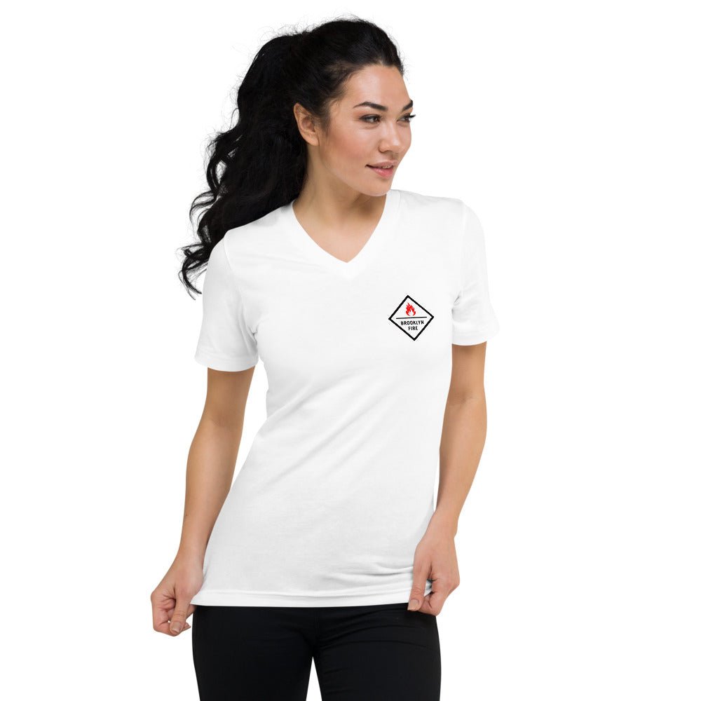 Brooklyn Fire Unisex V-Neck T-Shirt - BeExtra! Apparel & More