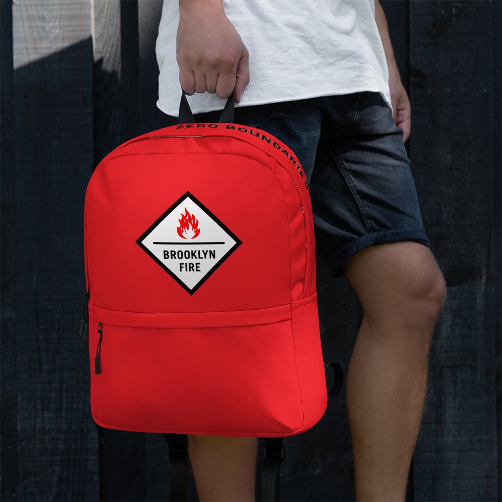 Brooklyn Fire Water Resistant Backpack - BeExtra! Apparel & More