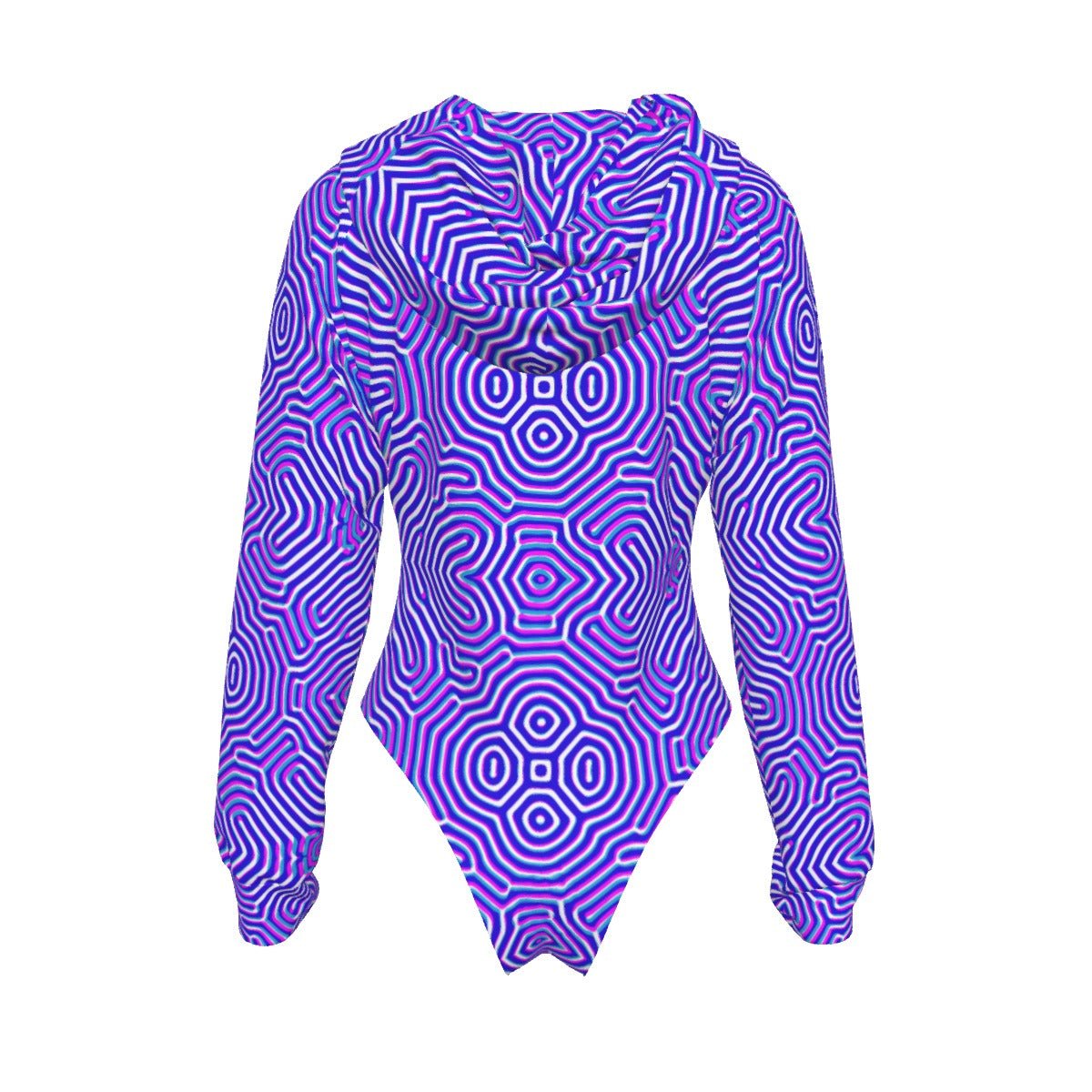 Carina Women's Raglan Sleeve Hooded Bodysuit - BeExtra! Apparel & More