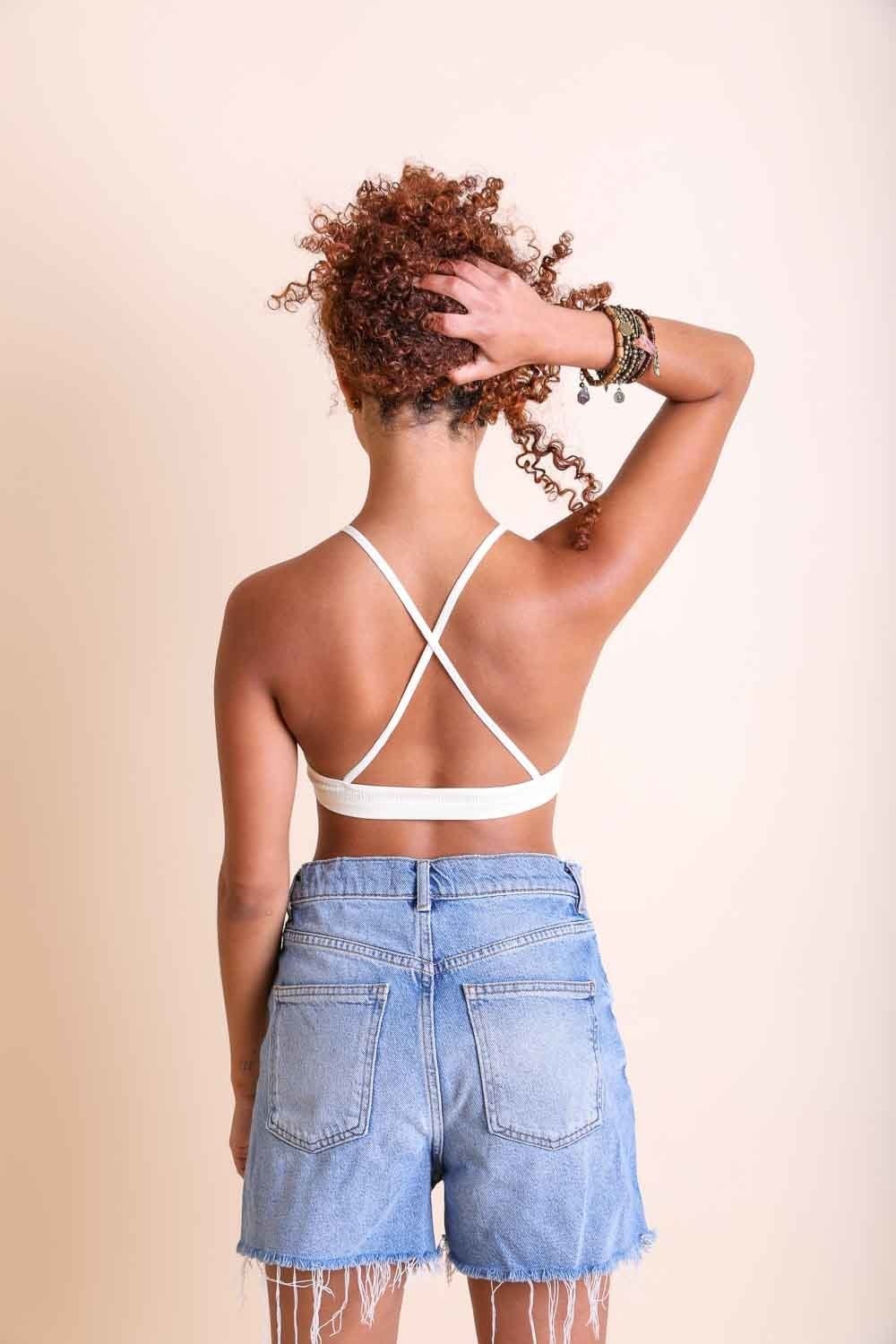 Crochet Lace High Neck Bralette - BeExtra! Apparel & More